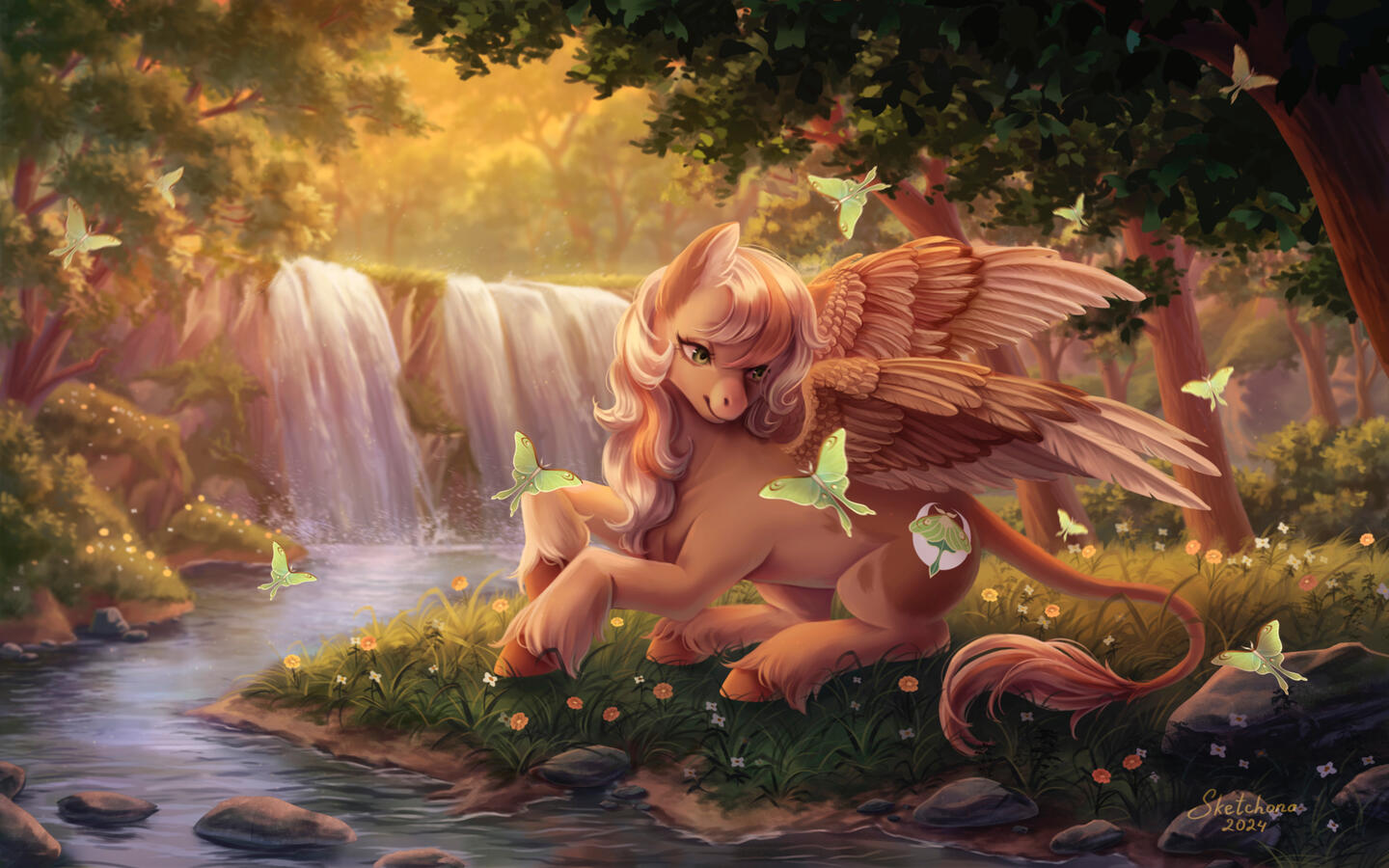 Full render, animal (pony) illustration