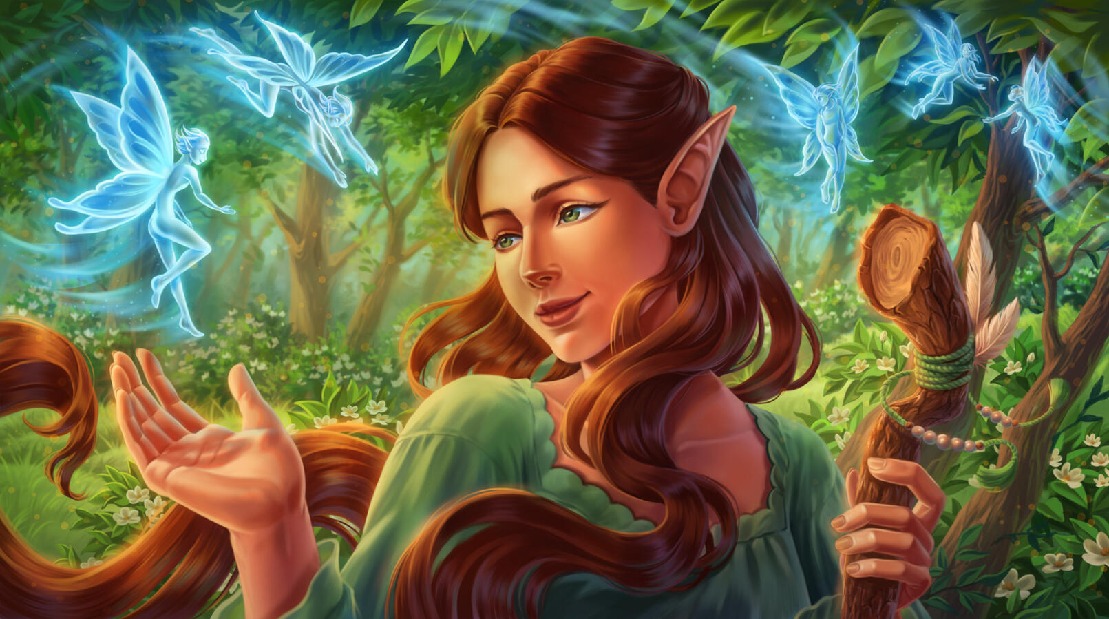 Full render, bust portrait